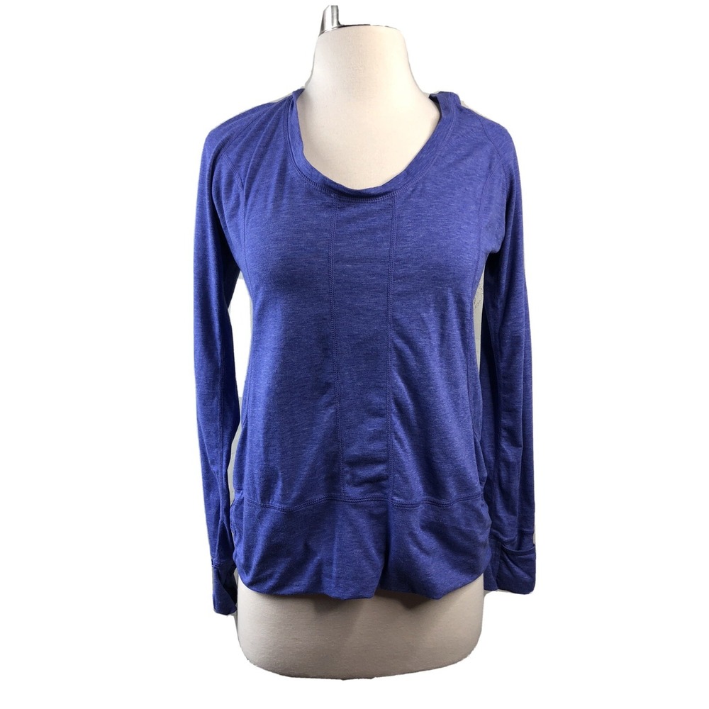 ZELLA Womens Small Pullover‎ Hooded Active Shirt Purple
